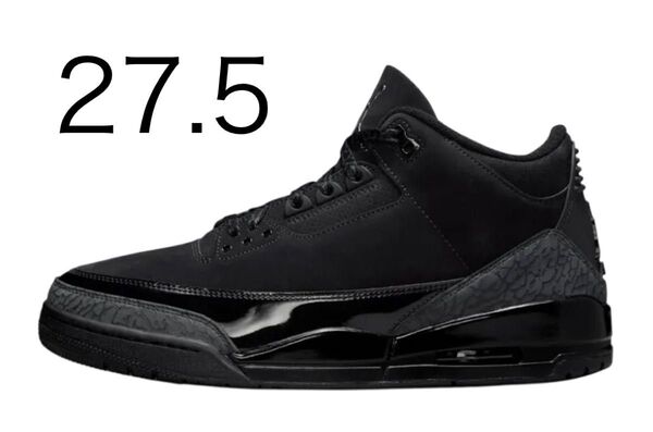 Nike Air Jordan3 Retro Black Cat (2025)27.5cm
