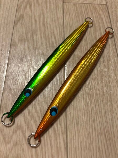 【2本セット】ウロコジグ 200g RED&GOLD GREEN&GOLD ジギング スロージギング