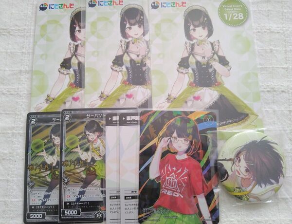 にじさんじ 瀬戸美夜子 セット ウィクロス WIXOSS サイン ライバーカード2nd コトブキヤ フェス 2021 缶バッジ