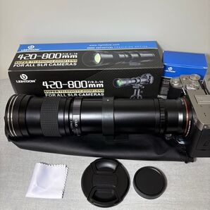 SONY Eマウント用 LIGHTDOW 420-800mm f8.3-16 超望遠レンブラック