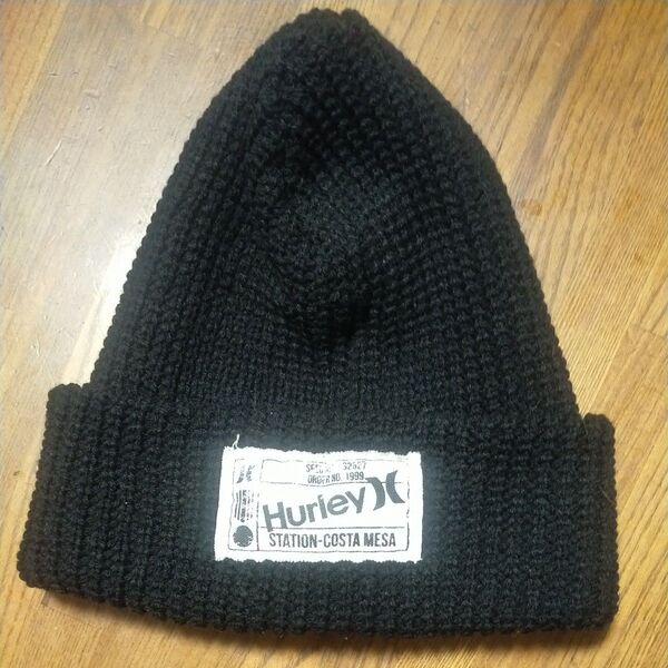 Hurley ニット帽 ブラック