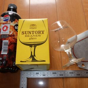 元箱付き サントリー SUNTORY ブランデーグラス 昭和レトロ 当時物 ガラス ウイスキー @1