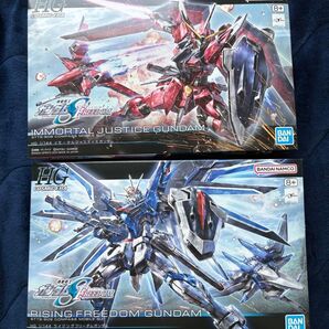 HG ライジングフリーダムガンダム イモータルジャスティスガンダム 未組立 2個セット