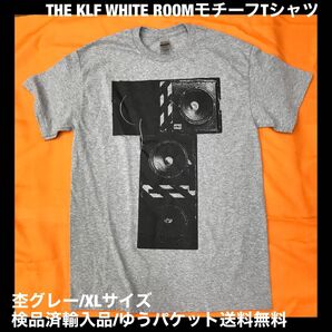 《XLサイズ》 THE KLF "WHITE ROOM"モチーフ 杢グレー 半袖Tシャツ - sonntagtshirts