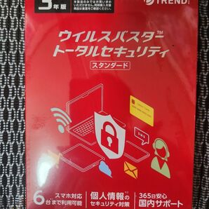 PCソフト トレンドマイクロ ウイルスバスター トータルセキュリティ スタンダード 3年版 6台まで