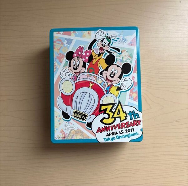 東京ディズニーランド 34周年記念 チョコレート 空き缶