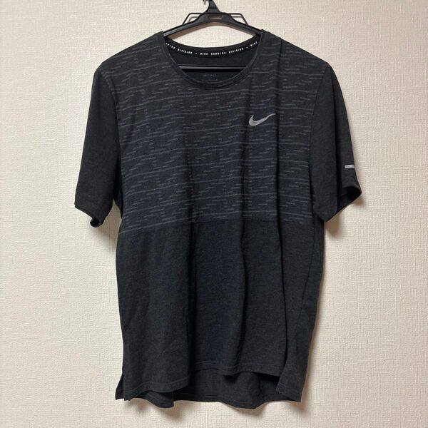 Nike ブラック Tシャツ スポーツ ポリエステル サッカー ランニング L 半袖Tシャツ