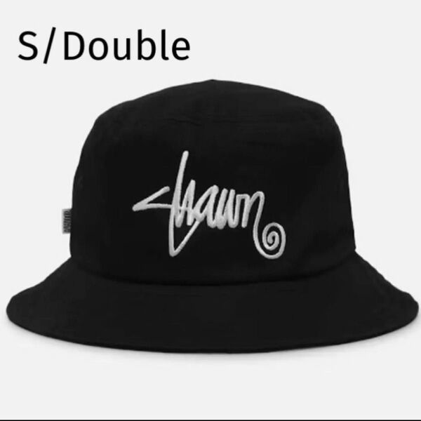 黒 S/Double エスダブル バケットハット バケハ 帽子 新品 国内未発売