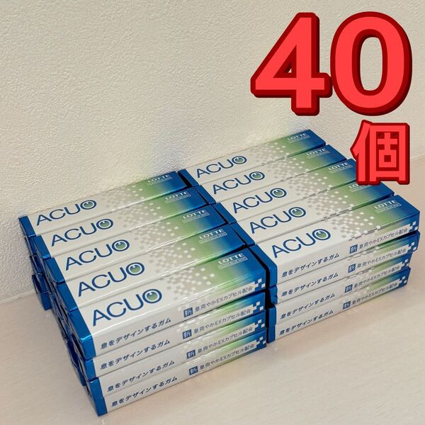 ロッテ LOTTE アクオ ACUO クリアブルーミント 40個