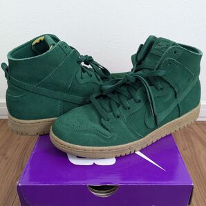 ◇NIKE SB DUNK HIGH PRO DECON◇緑スエード◇27.5cm