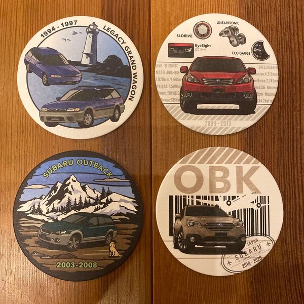 SUBARU コースター 4枚セット 車 スバル 非売品