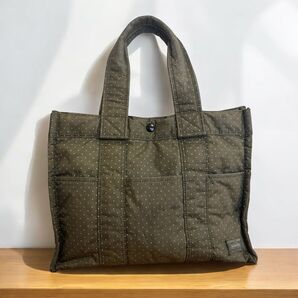 廃盤<HEAD PORTERヘッドポーター>OLIVEDRABドットトートバッグ 藤原ヒロシ