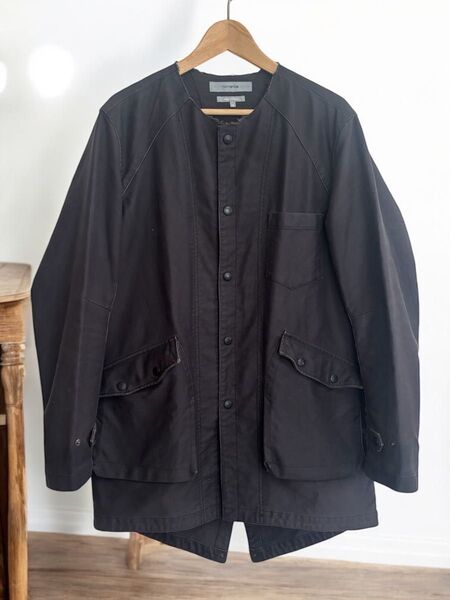 <nonnative>ノンネイティブ ノーカラー ミリタリーコート