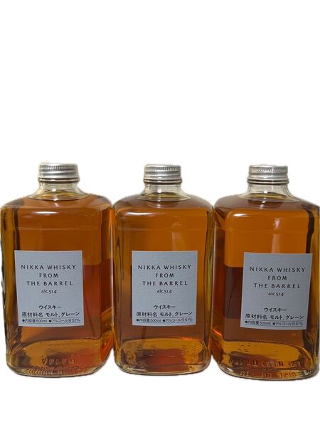 【再出品可能】ニッカウヰスキー フロムザバレル 500ml 3本セット