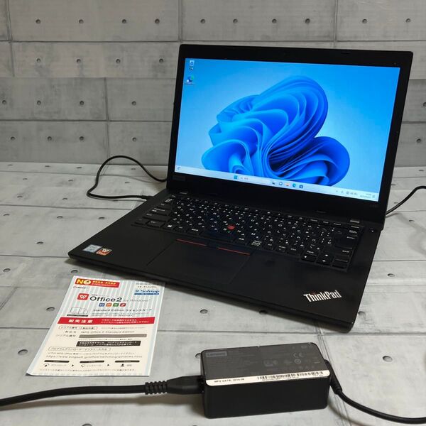 ノートパソコン☆Office☆Windows11☆i5-8250U メモリ8GB SSD 256GB☆ ThinkPad L480