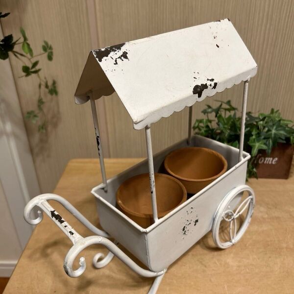 多肉植物鉢ラック アイアン ガーデン雑貨 花くるま オブジェインテリア 全国送料無料!0511-3