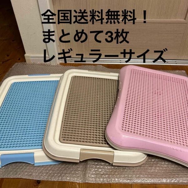 訳有り【3枚まとめて】 犬トイレ ペットトレイ ペットトイレ レギュラーサイズ