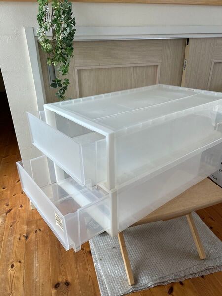 無印良品 【2個】ポリプロピレンケース 収納ケース MUJI 衣類/小物収納 クローゼット押入れ