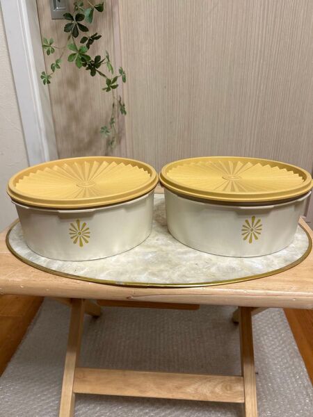タッパーウェア Tupperware デコレーター 【まとめて2個 】ジュビリー保存容器 密封容器