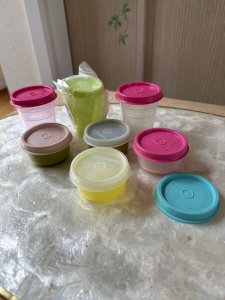 7個Tupperware タッパーウェア ミニコップ /ミニボールセット