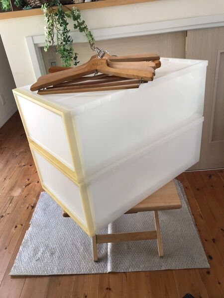 無印良品 【2個】ハンガー付き(オマケ)収納ケース MUJI 衣類/小物収納