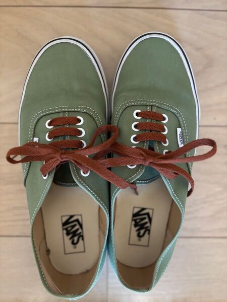 VANS AUTHENTIC グリーン スニーカー 27cm