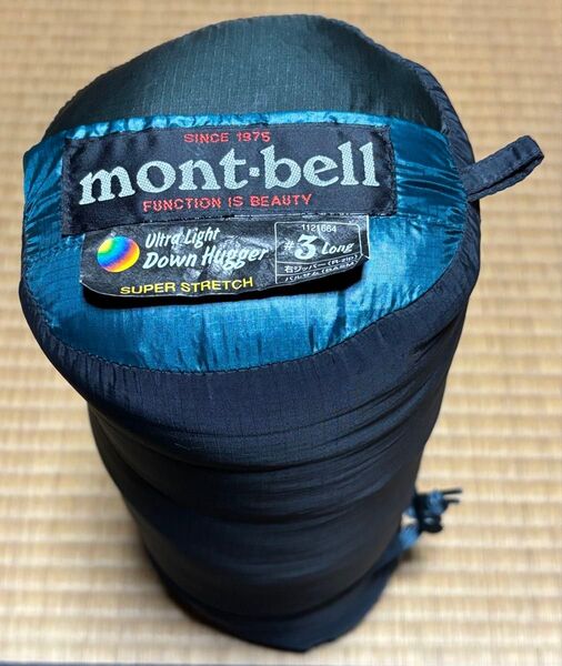 【美品】モンベル(mont-bell) ダウンハガー800 #3 ロング 寝袋 シュラフ