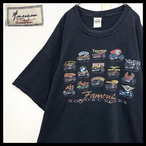 ヴィンテージtシャツ ハーレーダビッドソン バイクtシャツ メキシコ製 半袖Tシャツ ビッグプリント 古着 ヴィンテージ