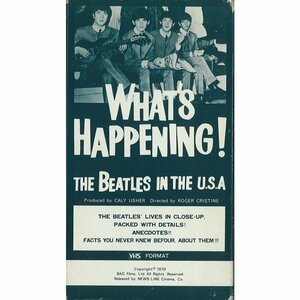  free shipping! The * Beatles [The Beatles / WHAT'S HAPPENING!]VHS