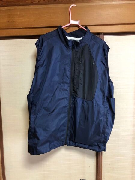 (中古品)ミドリ安全 クールファンベスト WEV87 ネイビー LL バッテリー1個