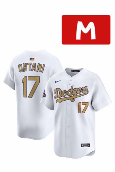 ドジャース 大谷翔平 NIKE ゴールコレクションユニフォーム サイズM