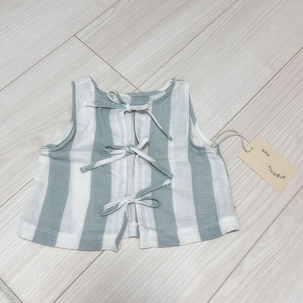 organic zoo トップス ストライプ