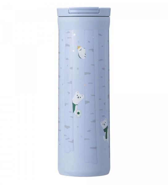 STARBUCKS スターバックス ステンレスボトル オコジョ シマエナガ ブルー 473ml