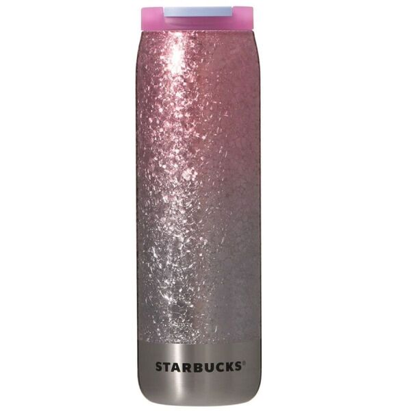 STARBUCKS スターバックス カンシェイプ ステンレスボトル クラック パープルグラデーション 473ml