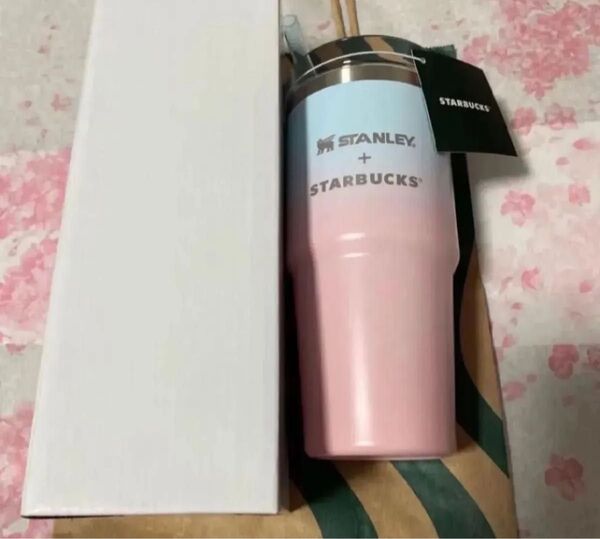 STARBUCKS スターバックス 2025 ステンレスタンブラー STANLEY ペールピンク グラデーション 414ml