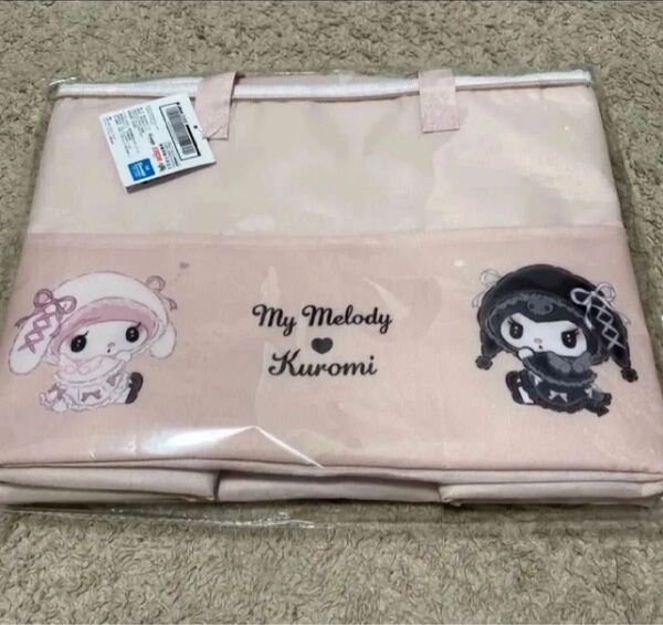 サンリオ マイメロディ クロミ 月夜のメロクロ ひんやりカゴバッグ エコバッグ マイメロ