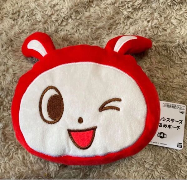 まいぜんシスターズ ぬいぐるみポーチ ぜんいち ウインク