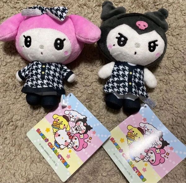 マイメロ クロミ ゆるかわ サンリオキャラクターズ マスコット GIRLY CHIC ぬいぐるみ