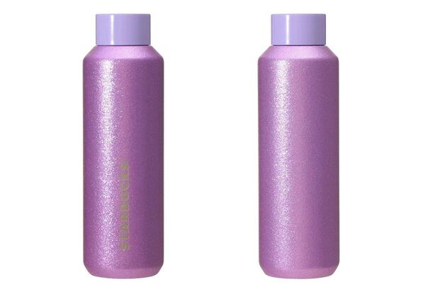 STARBUCKS スターバックス ホリデー 2023 ステンレスボトル グリッター パープル 591ml