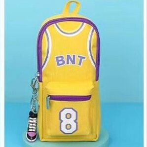 【全色あり】ペンケース 筆箱 バスケットボール キーホルダー付き NBA バスケ バックパック リュックサック