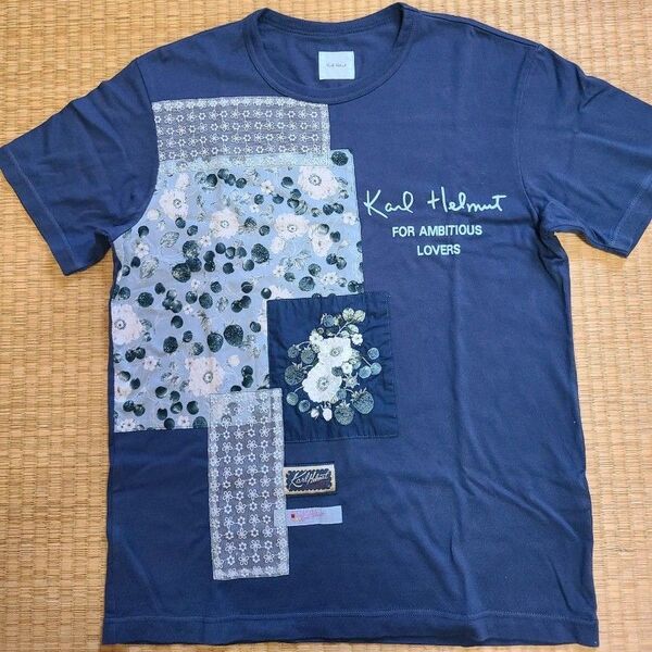 カールヘルム 2022 ブリリアントルージュパッチワークTシャツ 定価17600円