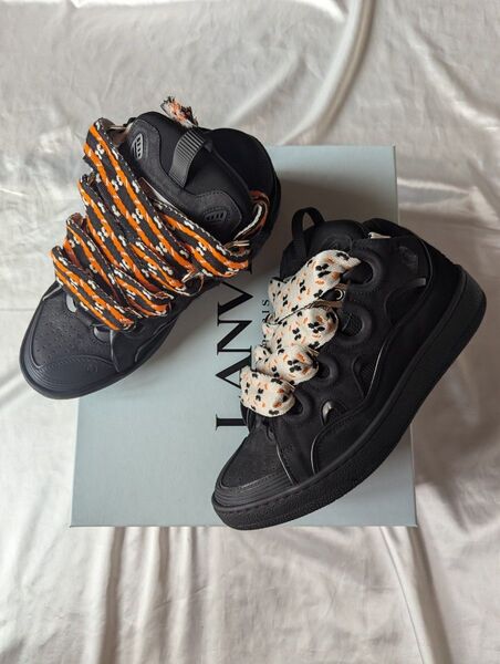 大人気!! LANVIN CURB SNEAKERS スニーカー ブラック 41