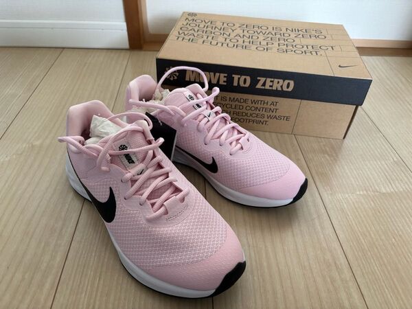 【新品未使用】Nike レボリューション6 ピンクスニーカー GS 25.0cm NIKE ナイキ