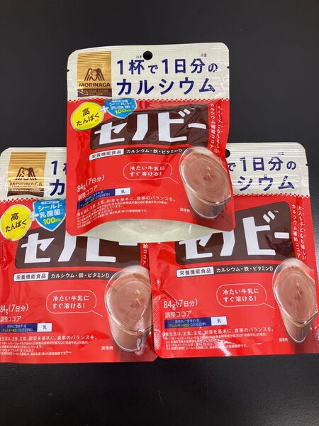 森永ココア セノビー 84g 7日分 3袋セット 調整ココア ミルクココア 栄養機能食品 高タンパク カルシウム補給