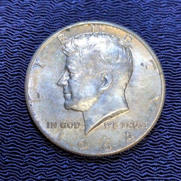 アメリカのケネディハーフダラー銀貨★1964年