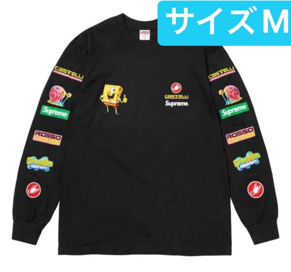 Supreme x SpongeBob Castelli Racing L/S Tee "Black"