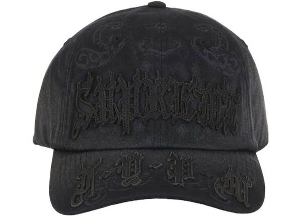 Supreme Leather Applique 6-Panel "Black"