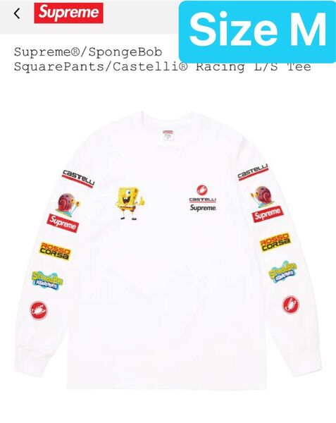 Supreme x SpongeBob Castelli Racing L/S Tee "White"