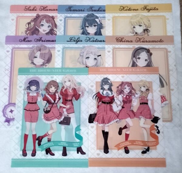 学園 アイドルマスター クリアファイル ステッカー セット