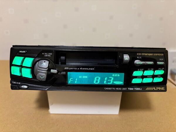 希少 アルパイン 1DIN カセットデッキ TDM-7580J